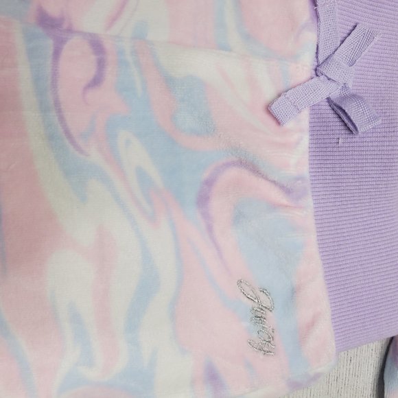 Juicy Couture Girls Track Suit Size 6 Pink, Purple, White Tye-dye - Picture 8 of 13